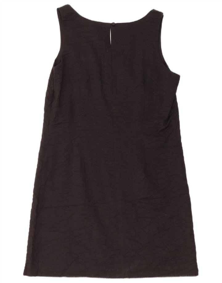 J. Crew Dame Ærmeløs A-Line Kjole US 6 Medium Sort Bomuld
