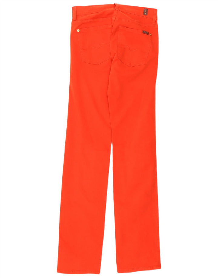 7 For All Mankind Kvinder Slim Jeans W27 L33 Rød Bomuld