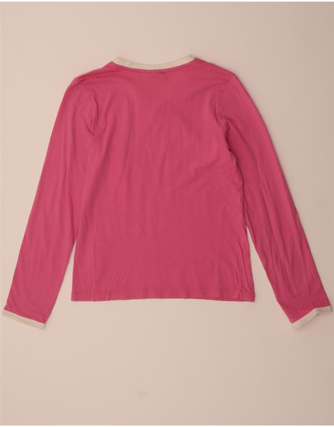 PUMA Womens Graphic Top Long Sleeve UK 12 Medium Pink Cotton Vintage Puma and Second-Hand Puma from Messina Hembry 