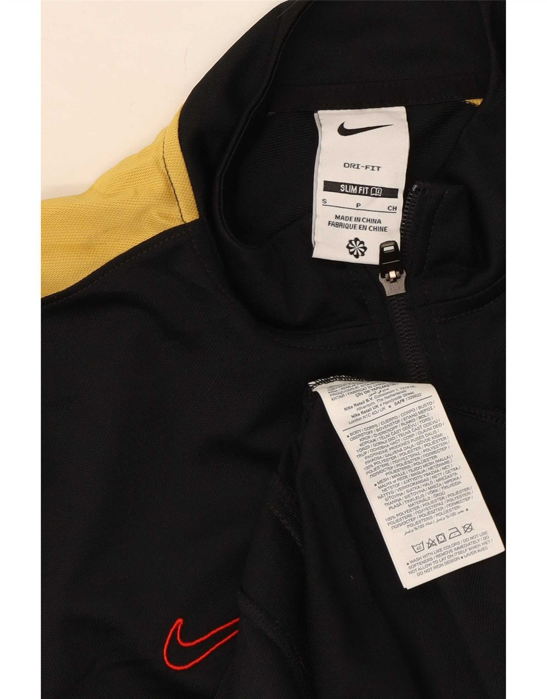 Nike Herre Dri Fit Slim Træningsdragt Topjakke Lille Sort Colourblock