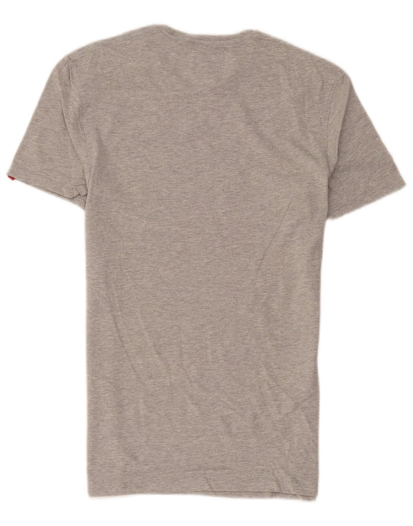 Levi's herre T-shirt top lille grå flækket bomuld