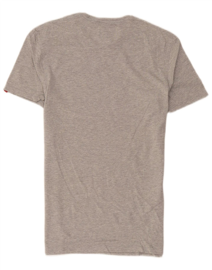 Levi's herre T-shirt top lille grå flækket bomuld