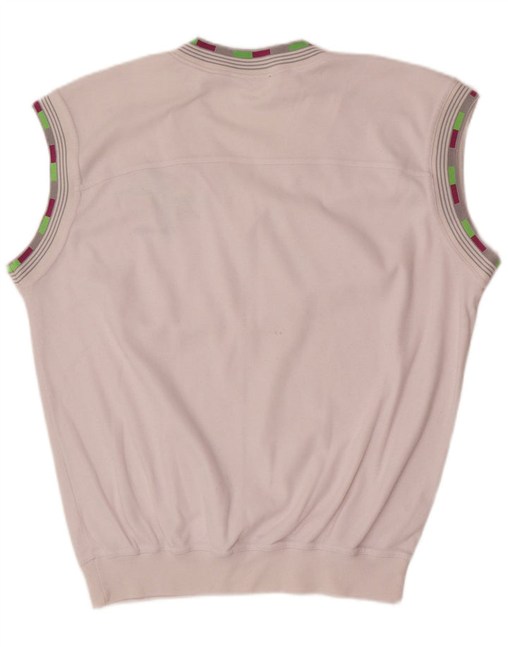 Lotto Herre Grafisk Vest Top Stor Hvid