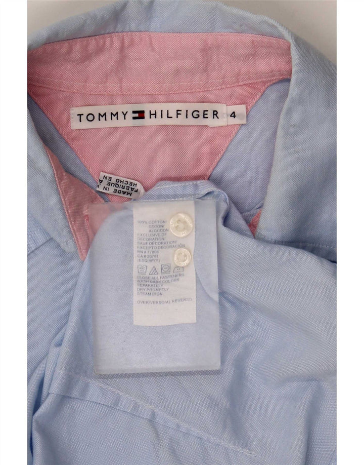 Tommy Hilfiger Dameskjorte US 4 Small Blue Cotton