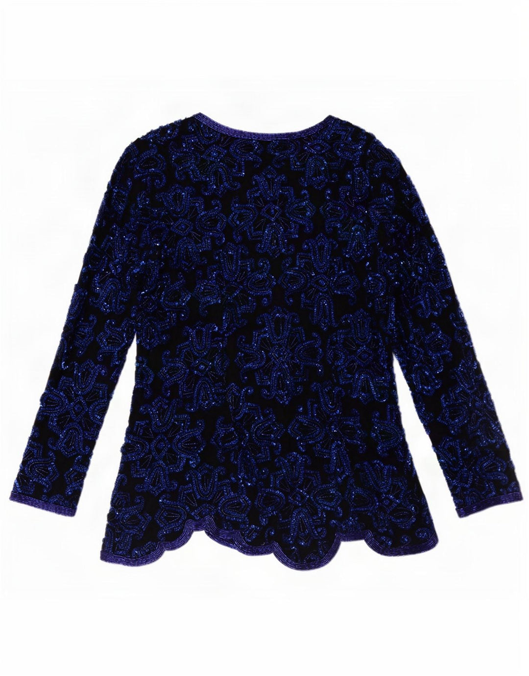 Frank Usher Kvinde Asymmetrisk Bluse Top UK 14 Medium Navy Blue