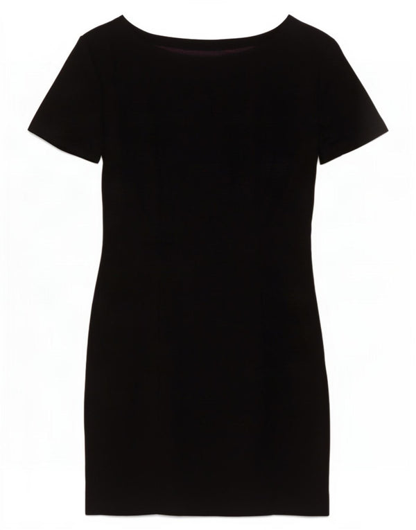 Stefanel Womens Sheath Dress IT 42 Medium Black New Wool