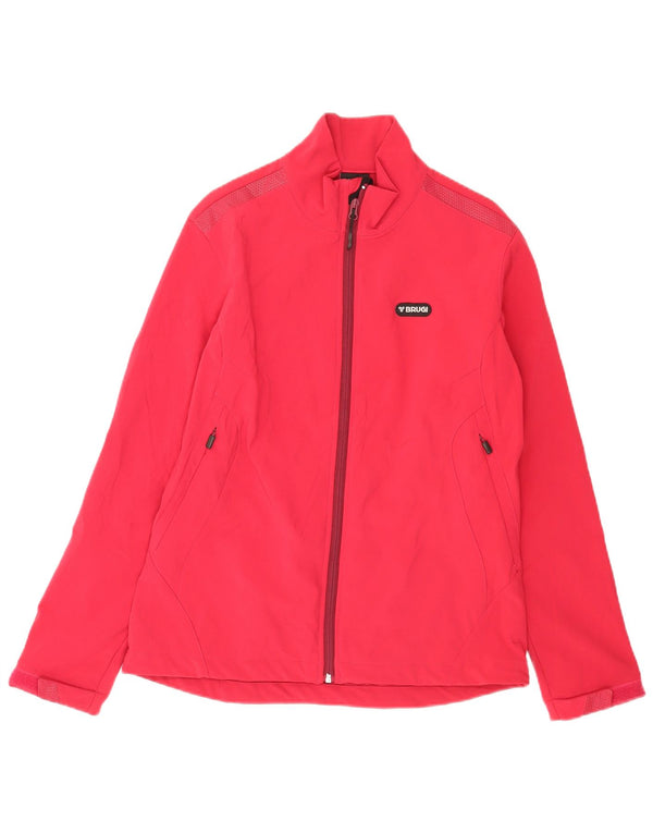 Brugi Dame træningsdragt Top Jacket UK 14 Large Red Polyester Sports