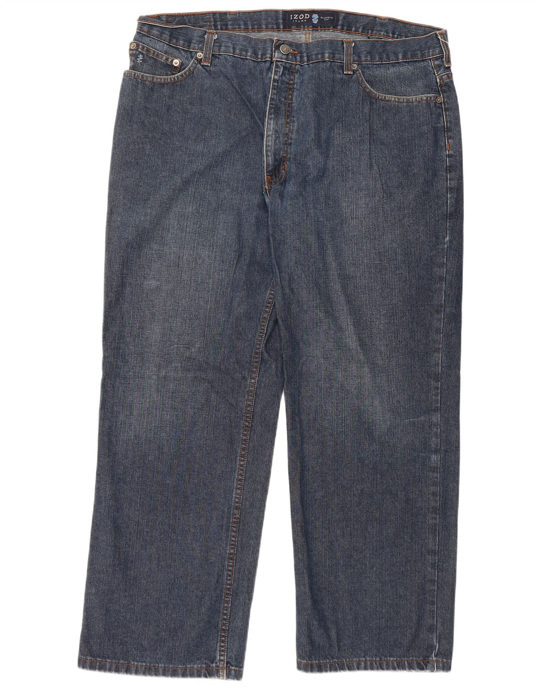 IZOD Herre Classic Fit Straight Jeans W40 L30 Blå Bomuld