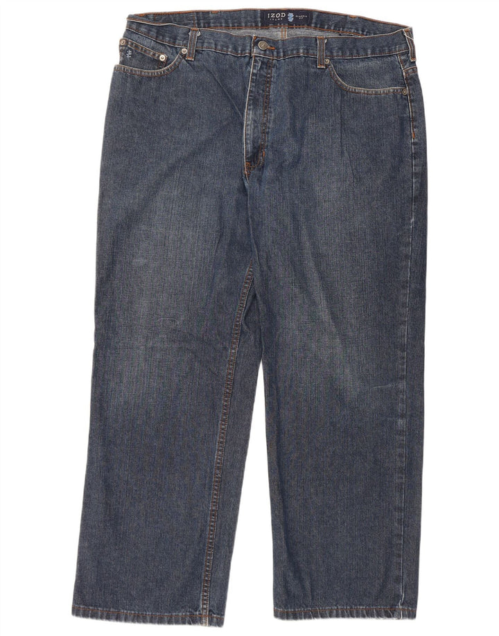IZOD Herre Classic Fit Straight Jeans W40 L30 Blå Bomuld