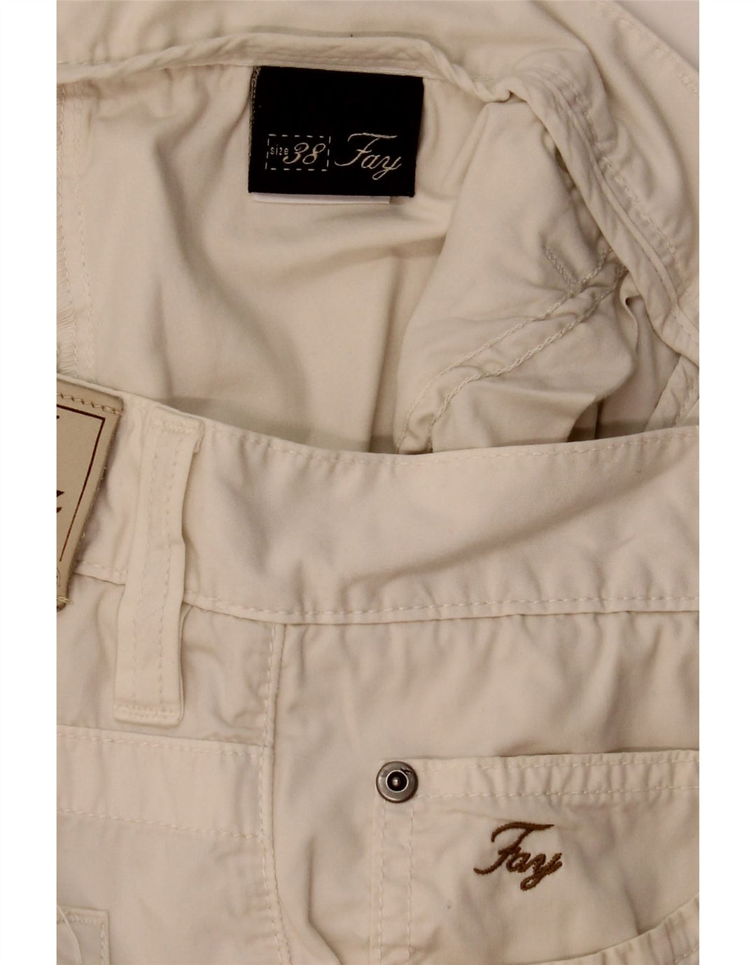 Fay Herre Casual Shorts W38 XL Beige Bomuld