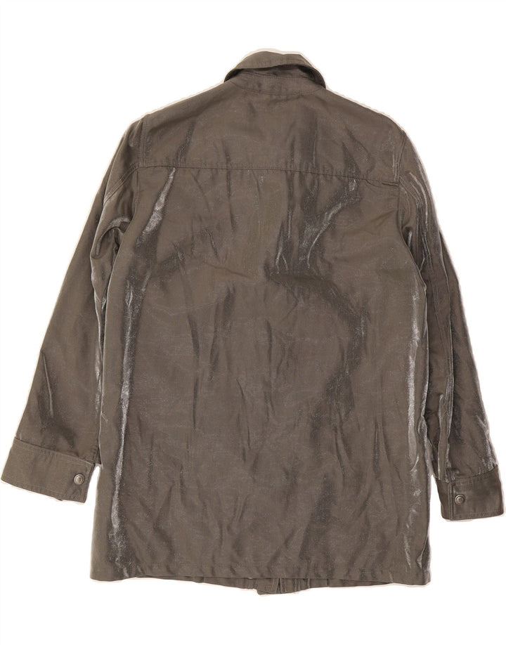 TRUSSARDI JEANS Womens Utility Jacket IT 44 Medium Grey Vintage Trussardi Jeans and Second-Hand Trussardi Jeans from Messina Hembry 