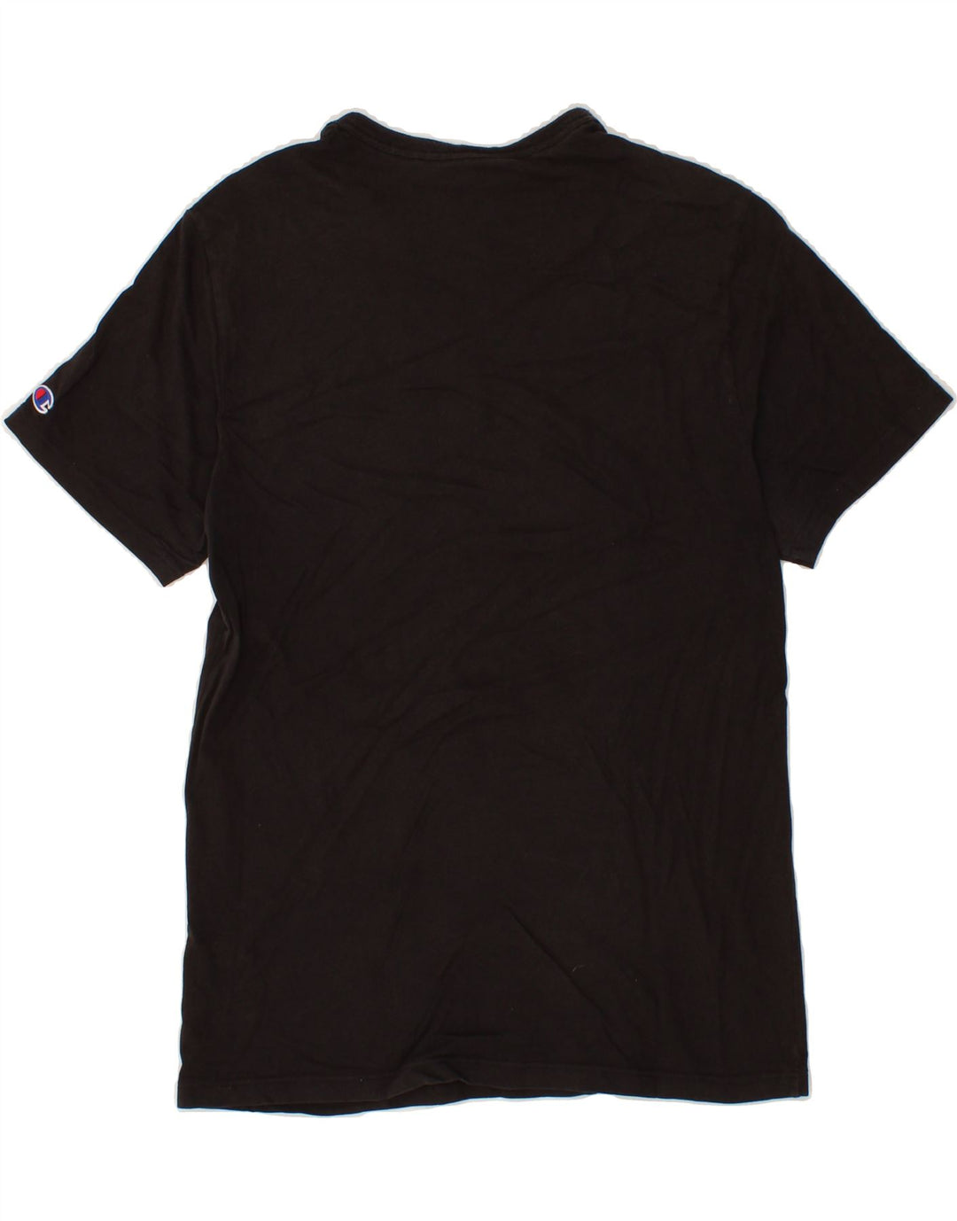 CHAMPION Mens Graphic T-Shirt Top Small Black Cotton Vintage Champion and Second-Hand Champion from Messina Hembry 