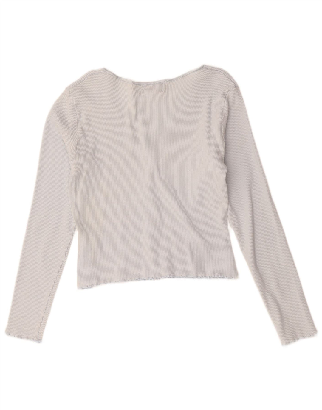 Hobbs Dame Crop Cardigan Top UK 14 Medium Blue Bomuld