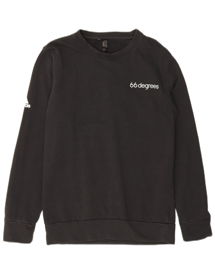 Adidas grafisk sweatshirt til mænd, lille sort bomuld
