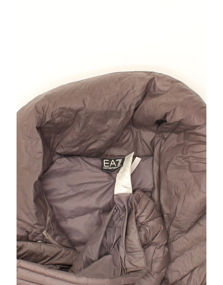 EMPORIO ARMANI Womens Padded Jacket UK 6 XS Grey Polyester Vintage Emporio Armani and Second-Hand Emporio Armani from Messina Hembry 