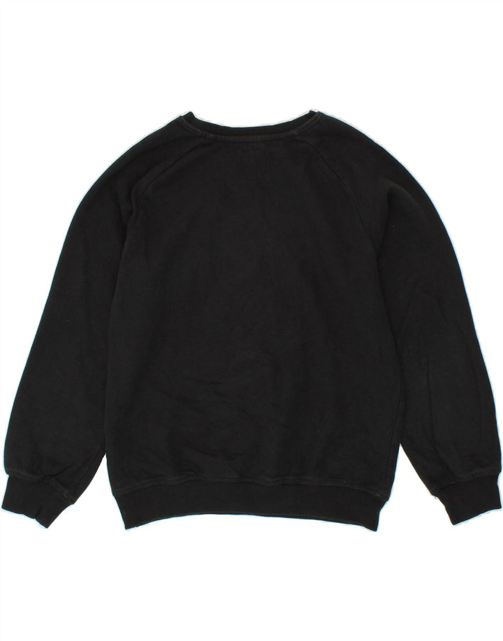 LEVI'S Boys Graphic Sweatshirt Jumper 12-13 Years XL Black Cotton Vintage Levi's and Second-Hand Levi's from Messina Hembry 