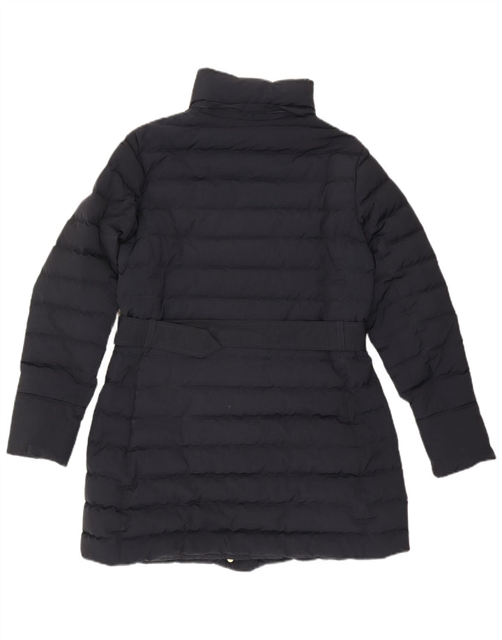 Woolrich Womens Polstret Frakke UK 16 Large Navy Blue Polyester