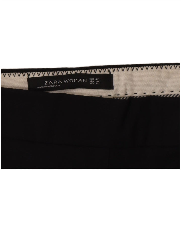 Zara Dame Bootcut Chino Bukser IT 42 Large W32 L26 Sort