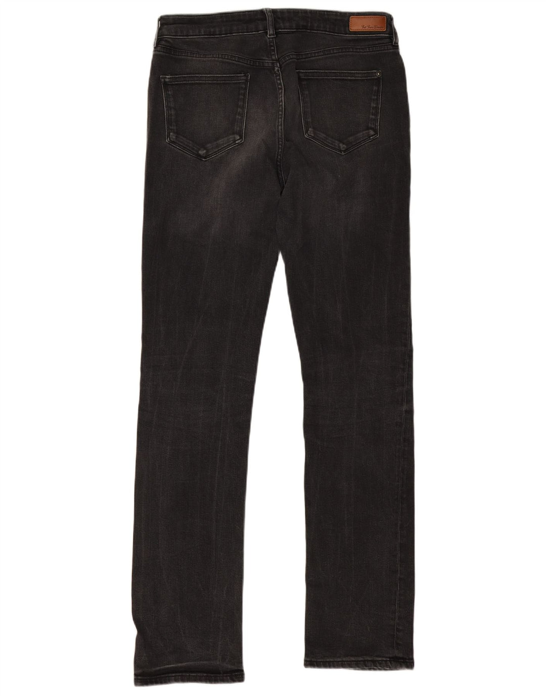 Fat Face Dame Straight Jeans UK 12 Medium W30 L31 Sort Bomuld