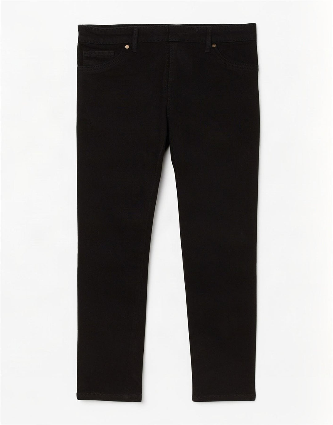 Marks & Spencer Dame Crop Slim Jeans UK 12 Medium W30 L26 Black Bomuld