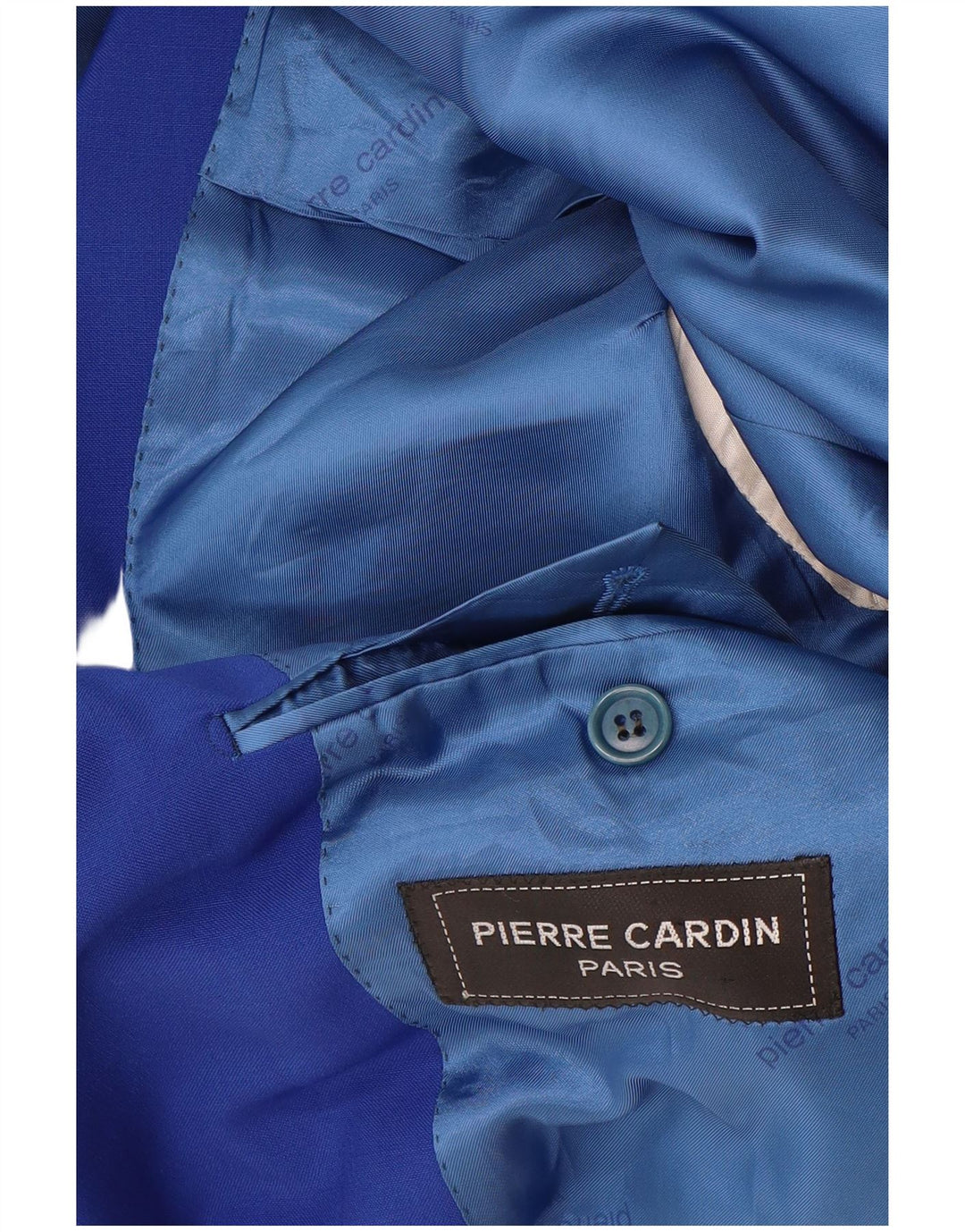 Pierre Cardin Herre 1 knap 2 stykke jakkesæt IT 52 XL W34 L30 blå uld