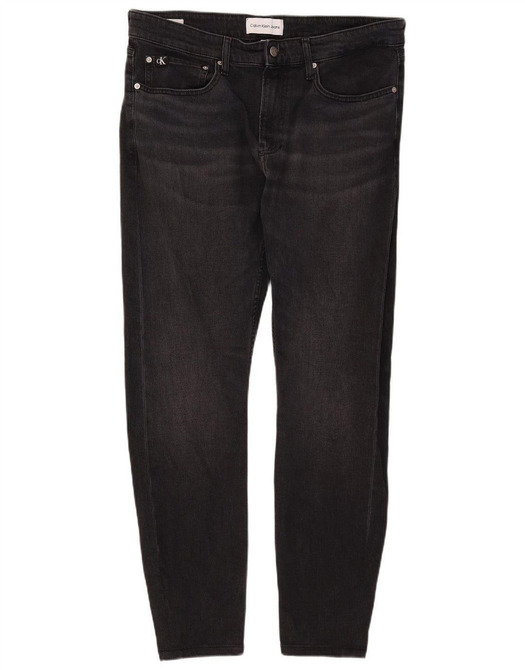 Calvin Klein Herre Slim Jeans W33 L32 Sort Bomuld