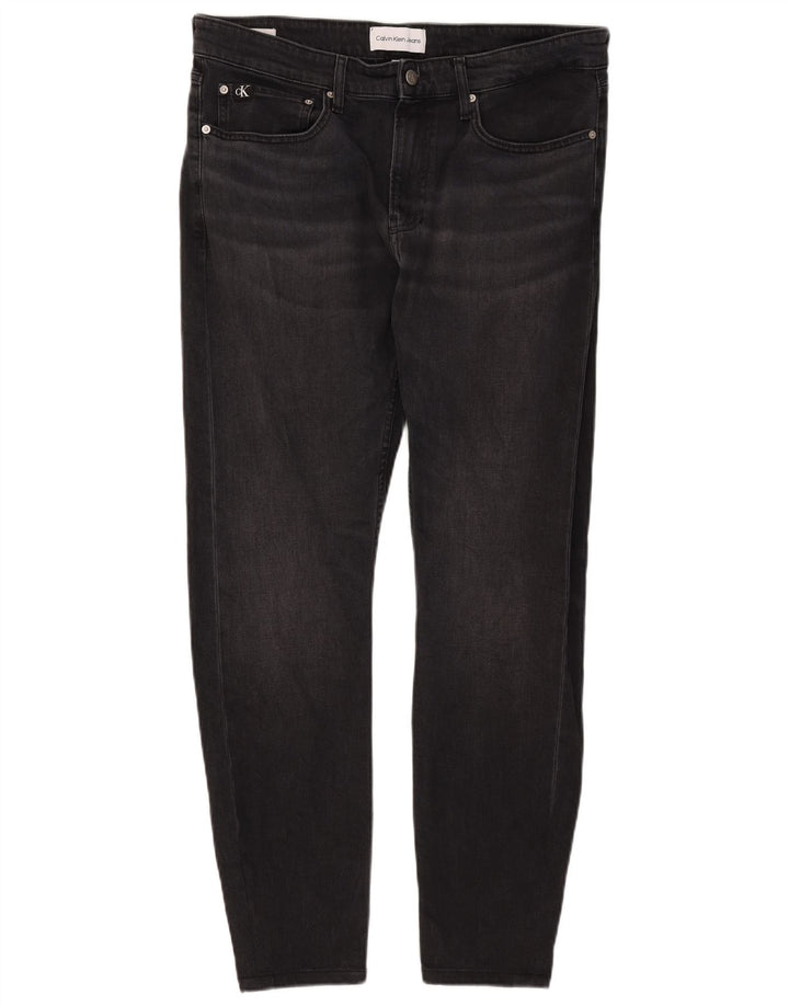 Calvin Klein Herre Slim Jeans W33 L32 Sort Bomuld