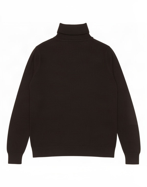 Marks & Spencer Dame Roll Neck Jumper Sweater UK 14 Large Grå Akryl