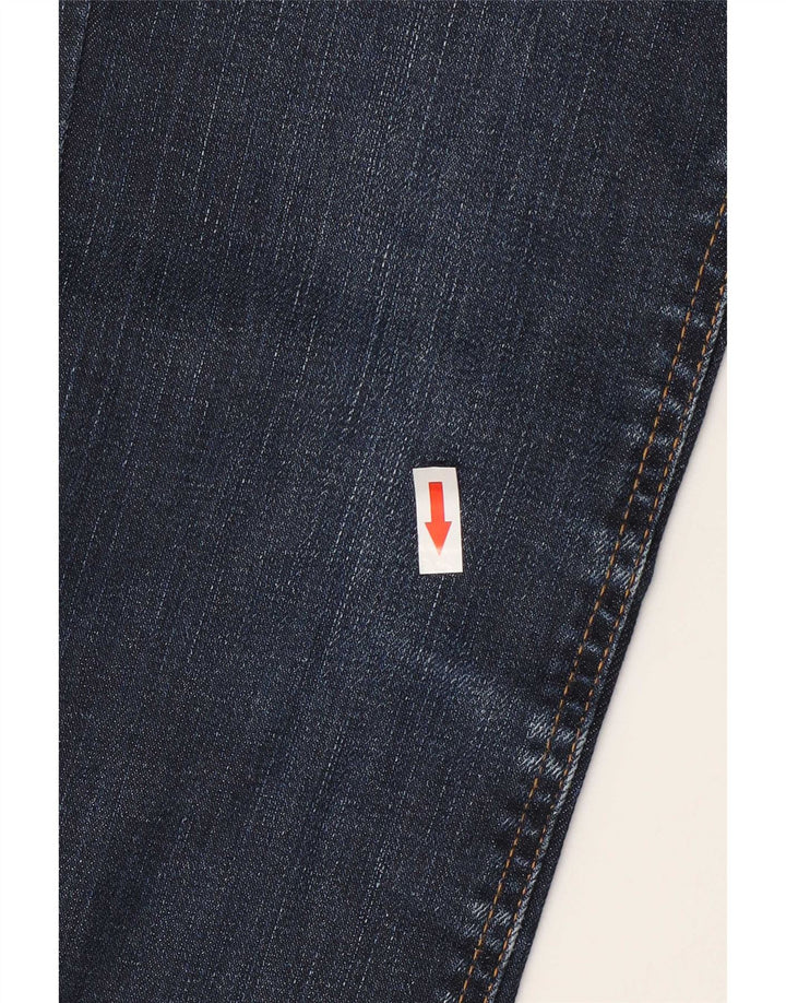 Wrangler Dame Lia Slim Jeans W27 L34 Marineblå Bomuld