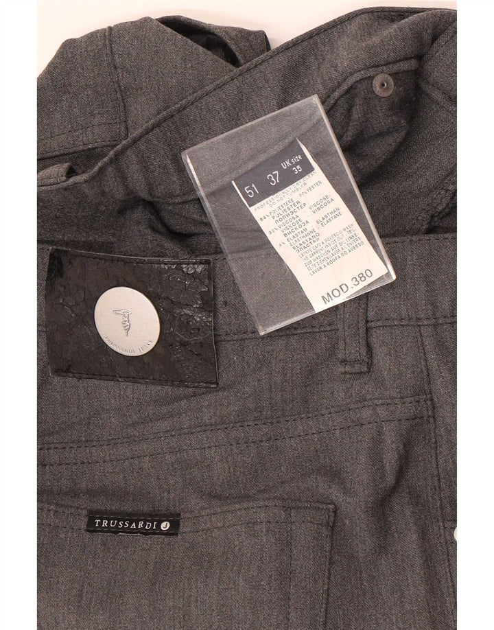 Trussardi Straight Casual Bukser til mænd W35 L32 Grå Polyester