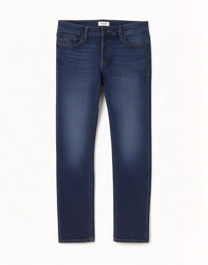 Jack & Jones Straight Jeans til mænd W33 L32 Blå Bomuld