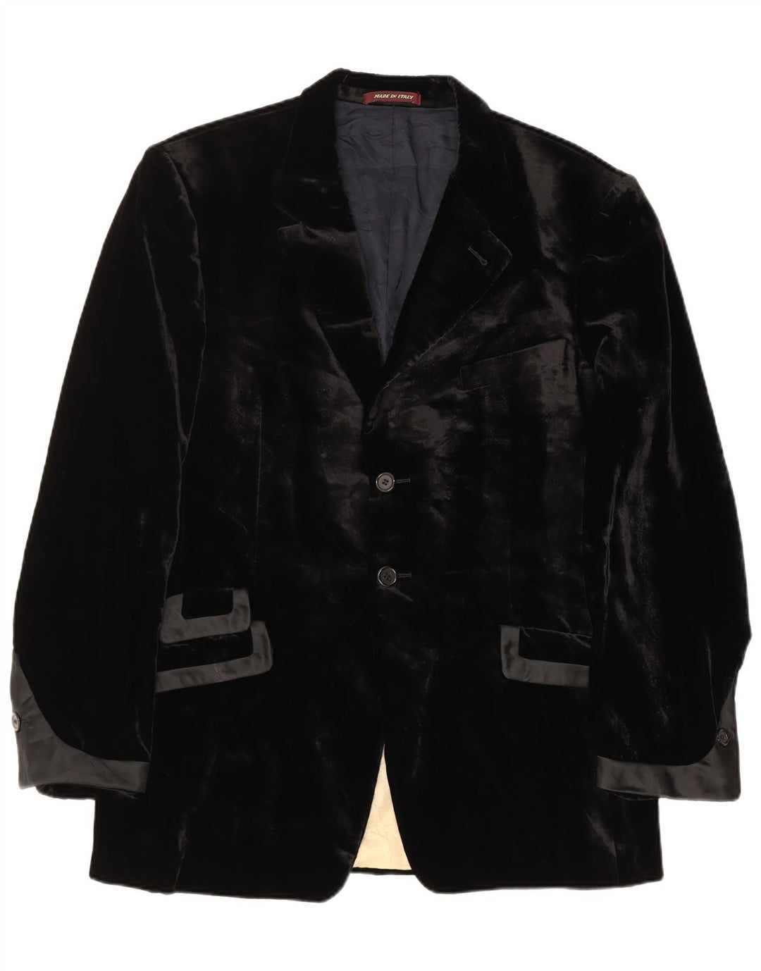 Paul Smith Herre 2-knap Velour Blazer Jacket UK 44 2XL Sort Viscose