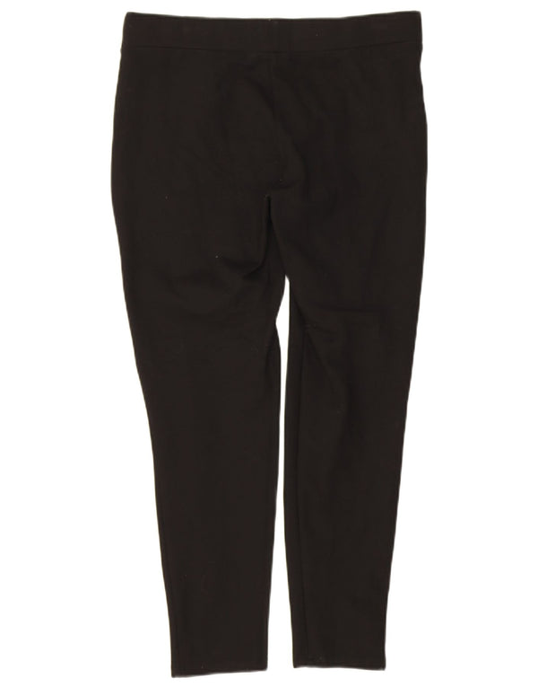 Zara Womens Crop Slim Casual Bukser XL W32 L25 Sort Viscose