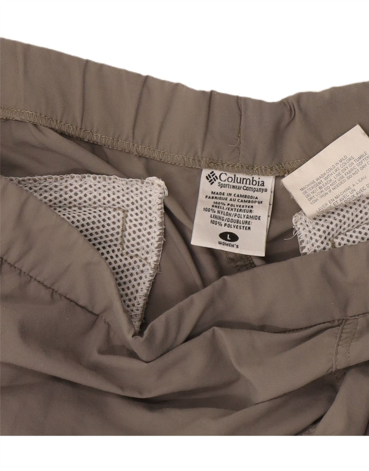 Columbia Womens Joggers Capri Bukser Large W38 L20 Grå Polyester
