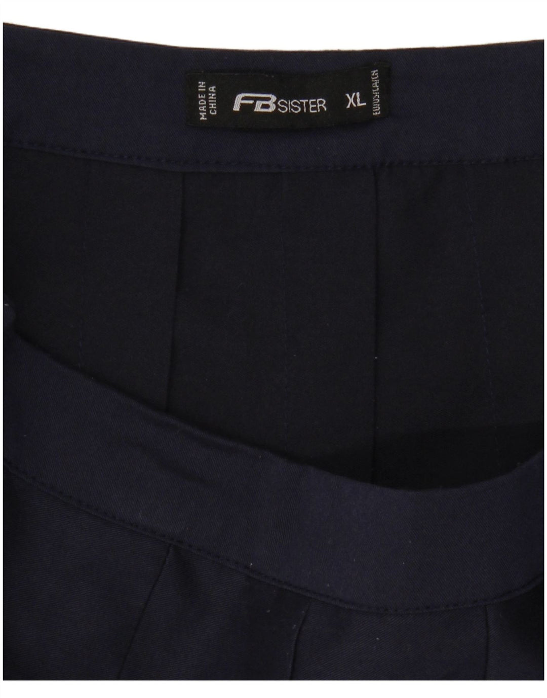 FB Sister Womens Mini Skirt XL W36 Navy Blue