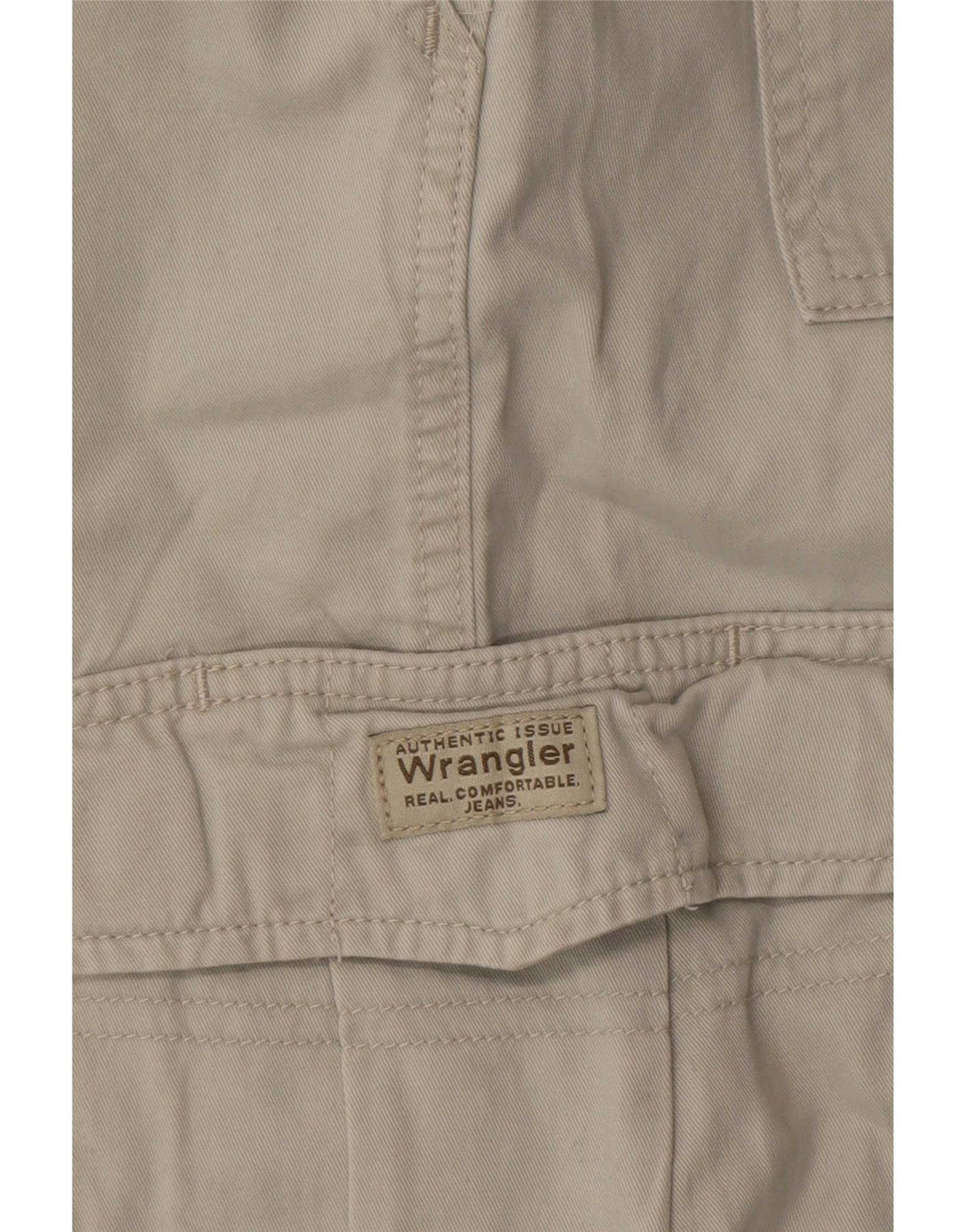 Wrangler Herre Cargo Shorts Large W36 Grå Bomuld
