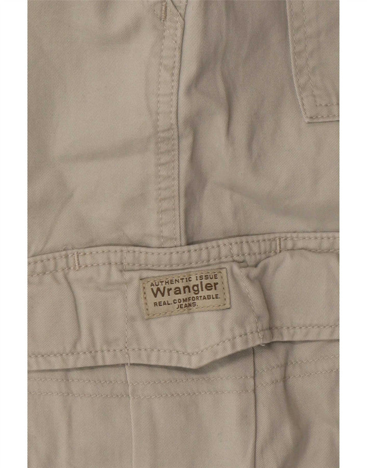 Wrangler Herre Cargo Shorts Large W36 Grå Bomuld
