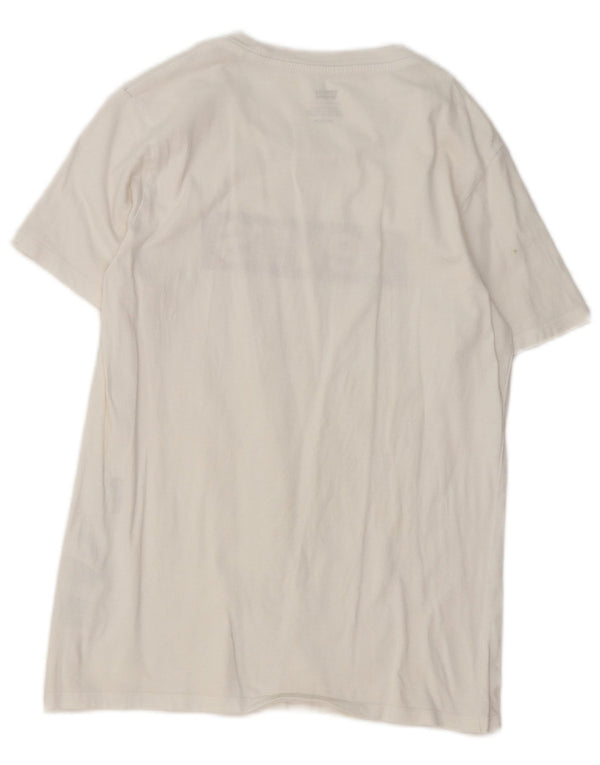 Levi's Herre grafisk T-shirt Top XS Hvid
