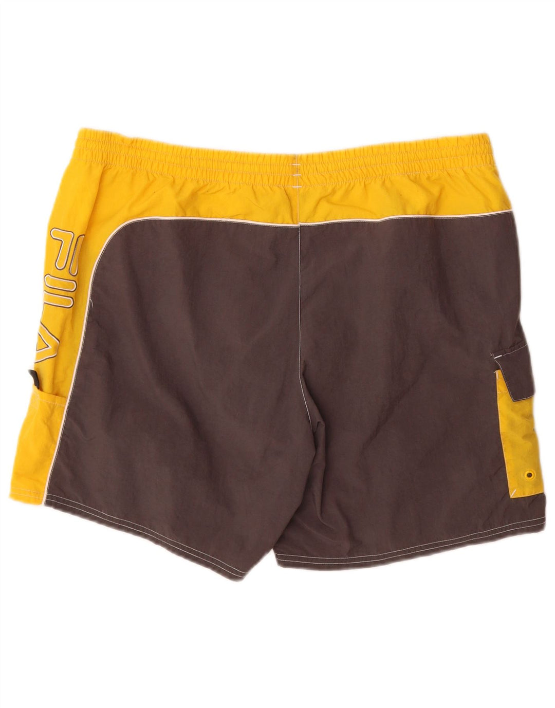 Fila Badeshorts til mænd XL Gul Colourblock Polyamid