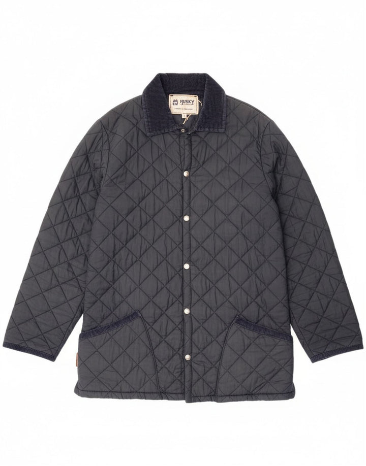 Husky Herre quiltet jakke UK 40 Large Navy Blue