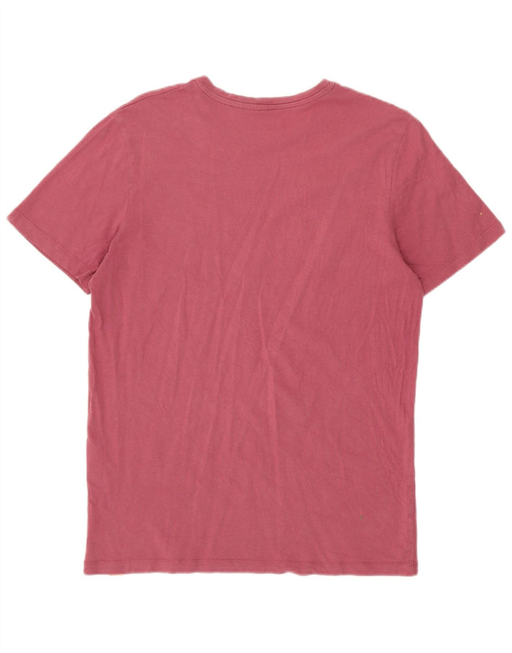 JACK & JONES Herre grafisk T-shirt Top Medium Bourgogne bomuld
