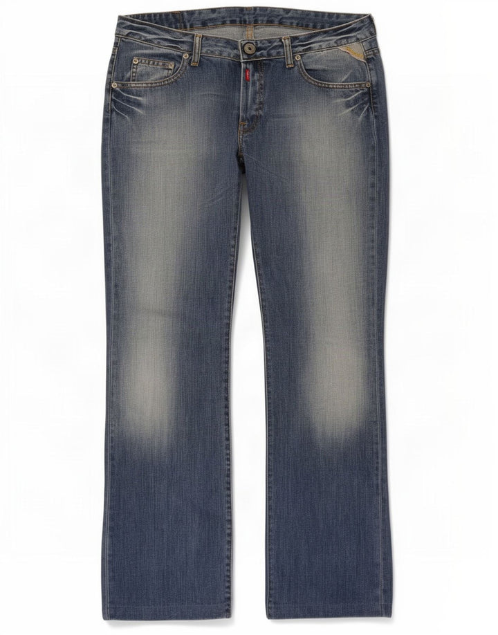 Replay Dame Bootcut Jeans W32 L34 Blå Bomuld