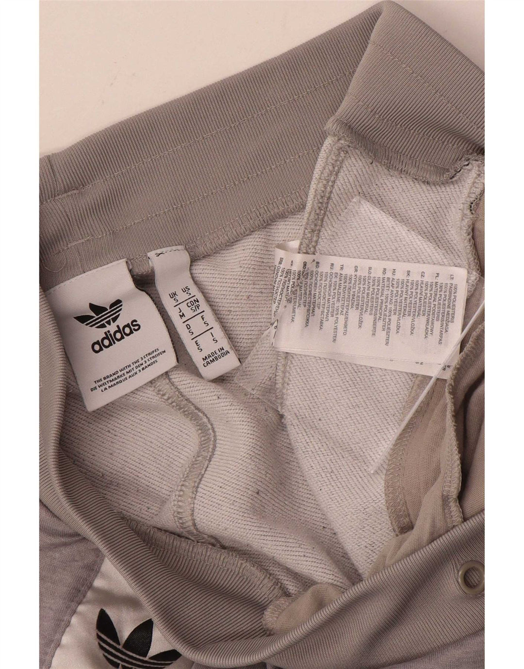 Adidas Herre grafiske sportsshorts Små grå Colourblock Polyester