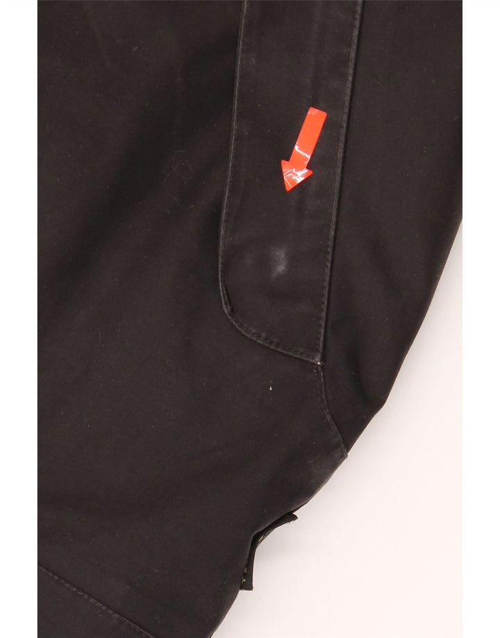 JACK WOLFSKIN Womens Hooded Windbreaker Coat UK 12 Medium Black Polyester Vintage Jack Wolfskin and Second-Hand Jack Wolfskin from Messina Hembry 