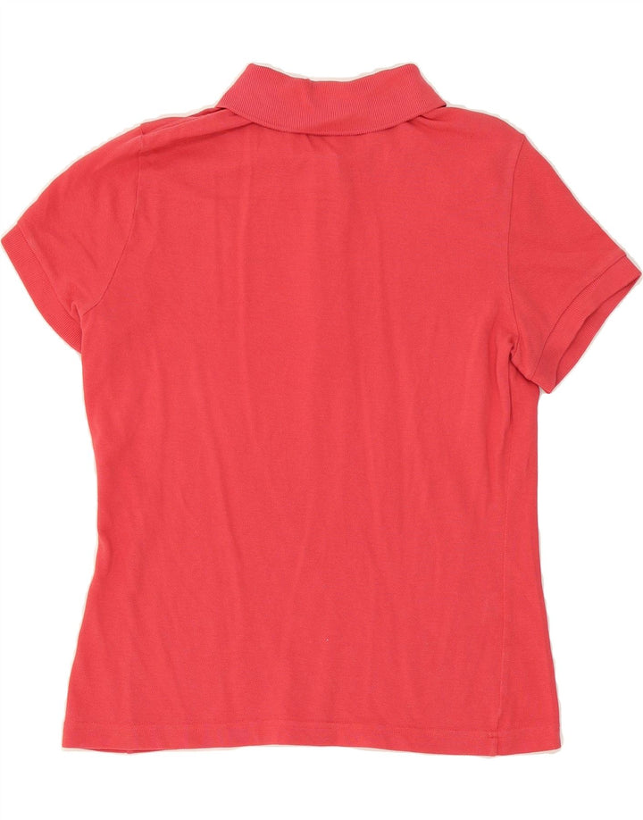 LACOSTE Womens Polo Shirt Size 42 Large Red Cotton Vintage Lacoste and Second-Hand Lacoste from Messina Hembry 