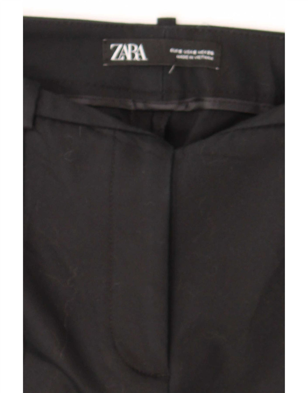 Zara Dame Slim Suit Bukser Small W26 L26 Sort