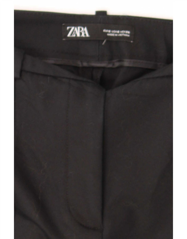 Zara Dame Slim Suit Bukser Small W26 L26 Sort