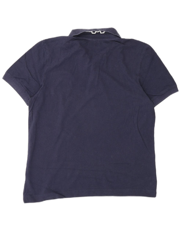 Kappa Herre Grafisk Polo Shirt Large Navy Blue