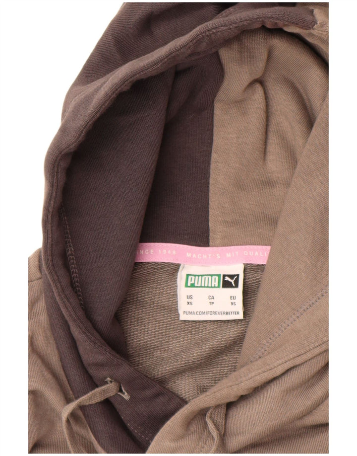 PUMA Hættetrøje til mænd XS Grå Colourblock Bomuld