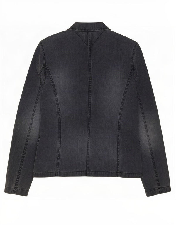 Tommy Hilfiger Dame 3-knaps Denim Blazer Jacket UK 12 Medium Navy Blue